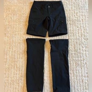 Kuhl Kliffside Convertible Cargo Pants Black Women’s Size 0